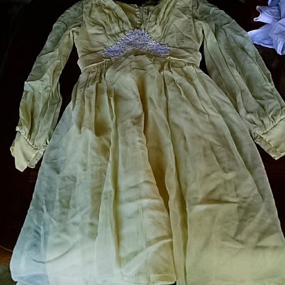 Vintage Yellow Formal Dress