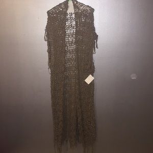 Free People Loopy Longline Vest!