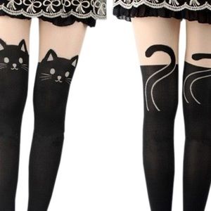 New In Bag! Kitty Cat Tights!