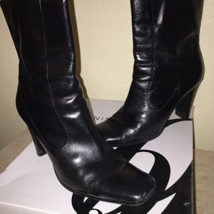 Black leather boots!