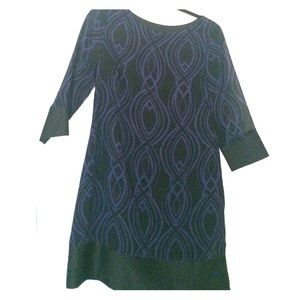 Purple and Black Shift Dress Purple and Black Shift Dress