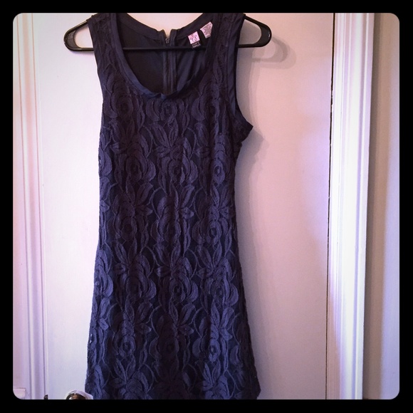 Sexy Stone Grey Lace Dress