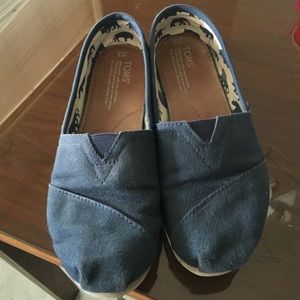 Womens Toms 8M Navy Blue