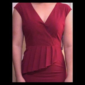 Fitted red dress