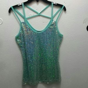 Sequin party top