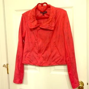 Rock & Republic red crop jacket size 10