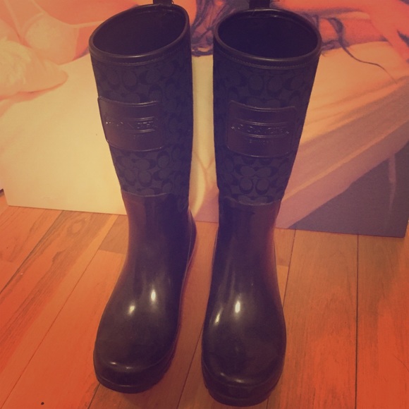 Coach rain boots