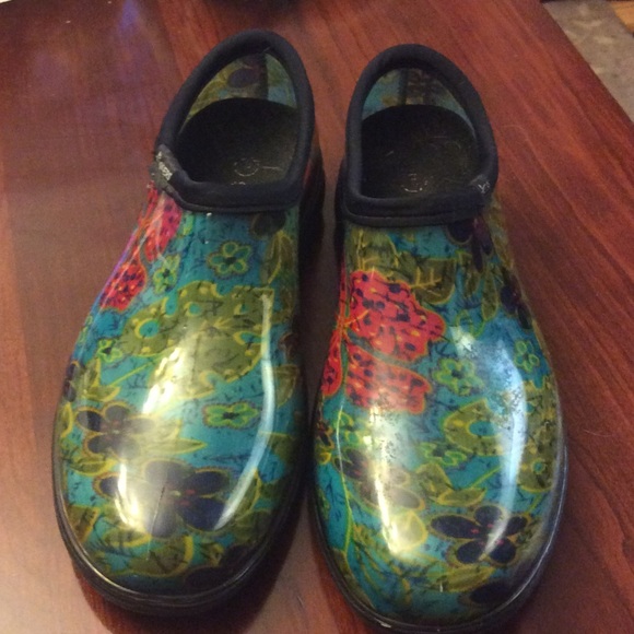 Sloggers Rain Garden Slip On Shoes. Sz 9
