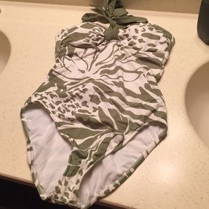 Hawaiian One-Piece Bathing Suit