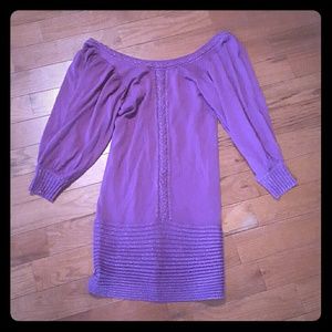 Bebe Sugar Plum sweater dress