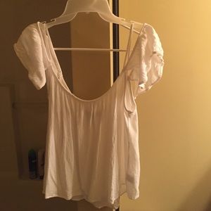 White Off The Shoulder Blouse