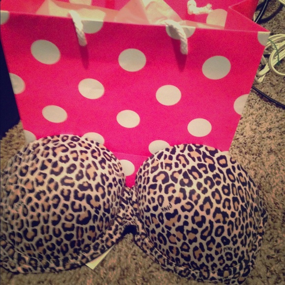 Strapless cheetah print bra!