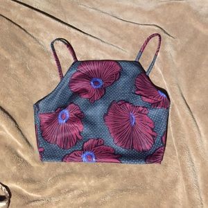 Never worn Top Shop satin crop top