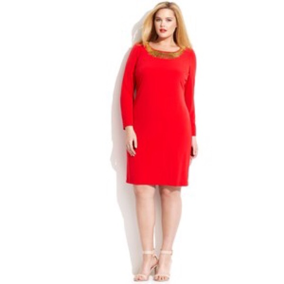 Calvin Klein Dresses & Skirts - Calvin Klein Red Dress