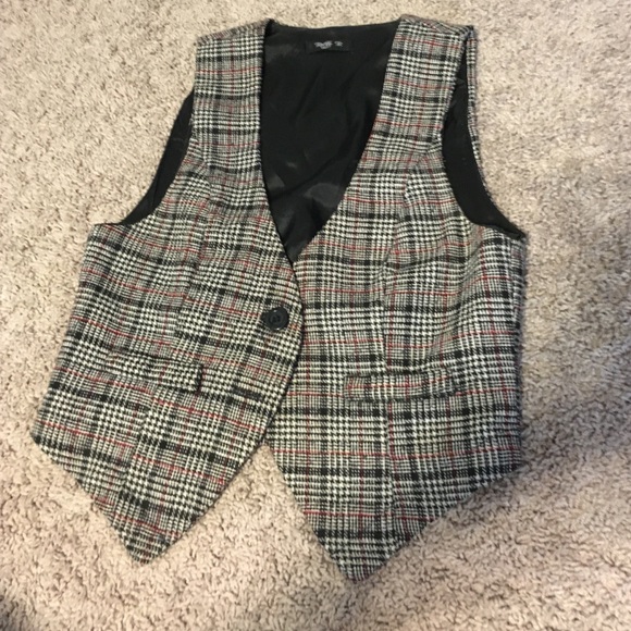 Plaid vest