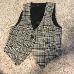 Plaid vest