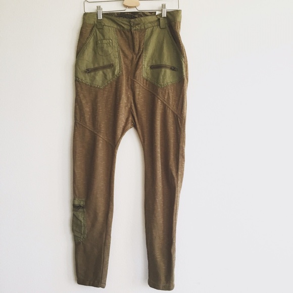 Desigual Green drop Pants