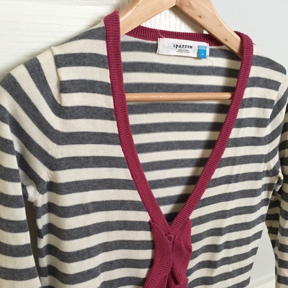 Anthro Cardigan with Ruffle Detail