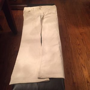 Abercrombie and Fitch corduroy khaki flare pants