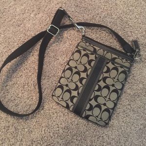 Coach canvas cross body