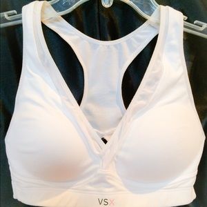 VSX White on White Sports Bra