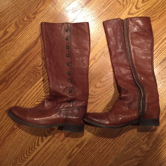 7.5 brown frye boots
