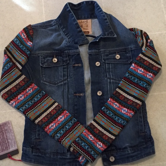 NEVER WORN jean sweater jacket