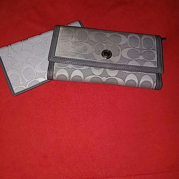Coach checkbook wallet