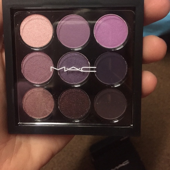 MAC purple times nine swatches