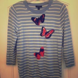 Jcrew butterfly sweater