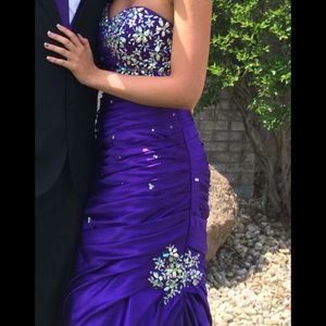 Purple prom dress