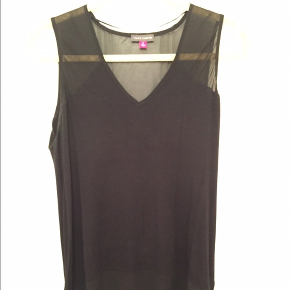 Black Vince Camuto tank top for work or play