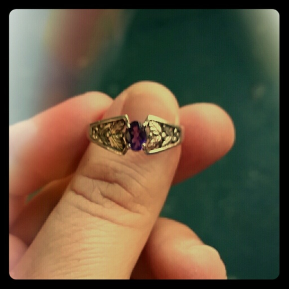 Sterling silver with amethyst ring