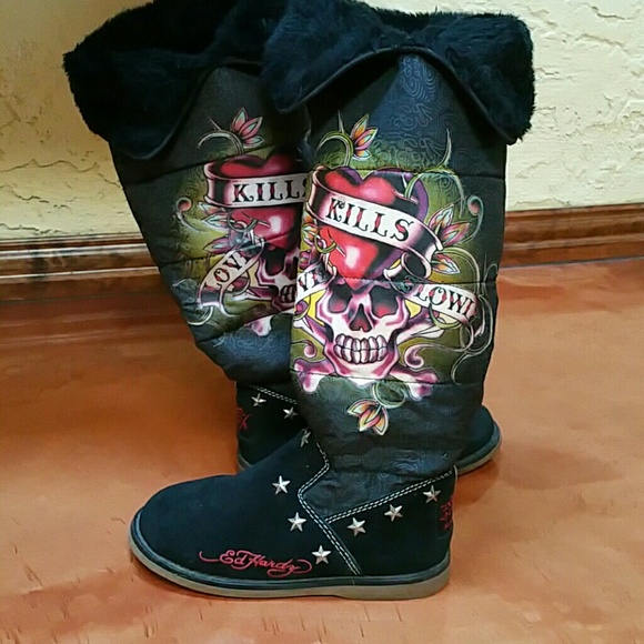 Ed Hardy Long Boots