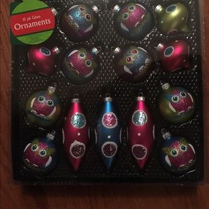 NWT 15 piece cute owl ornament set!