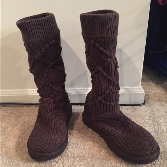 ugg cable knit boots
