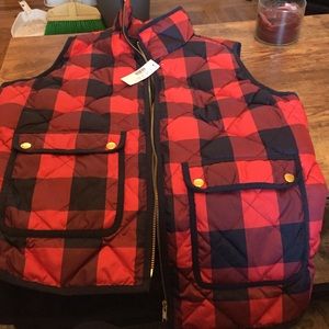 Jcrew plaid vest