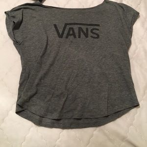 Gray Vans Crop-top