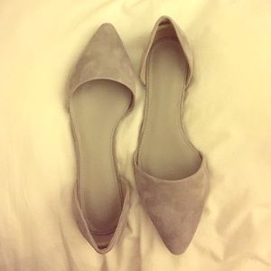 Gorgeous grey dorsay flats!