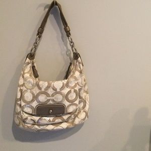 Coach Kristin sequin hobo bag