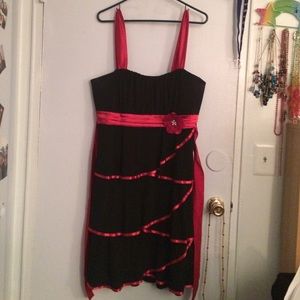 Black & Red Party Dress