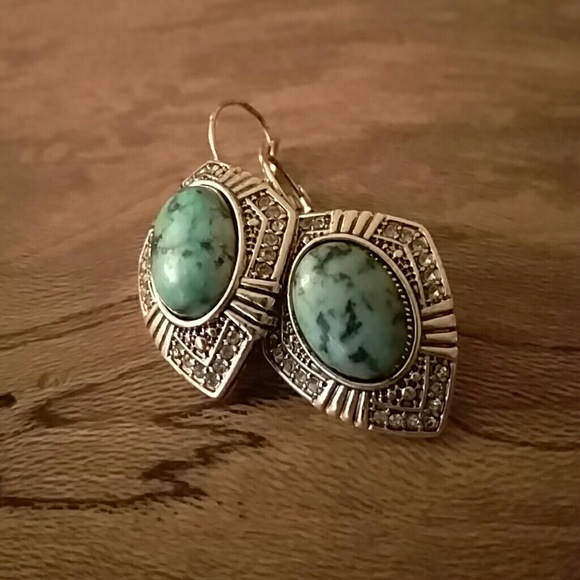 Samantha wills  Jewelry - Boho glam turquoise & gold earrings