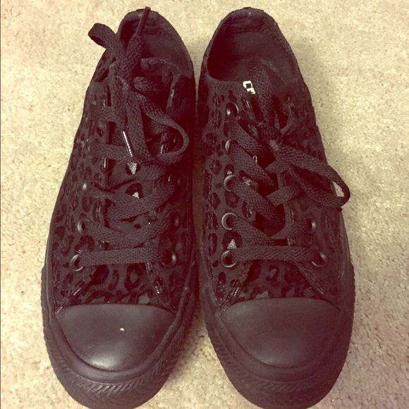 black cheetah converse
