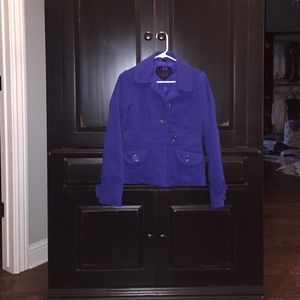 Cobalt blue pea coat