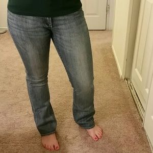 Old Navy "the flirt" denim blue jeans 8