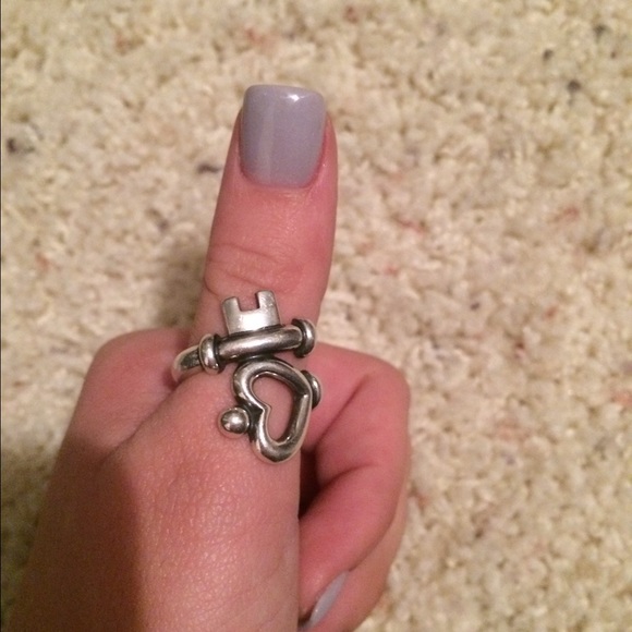 James Avery key to my heart ring