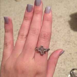 James Avery Texas ring with braided band