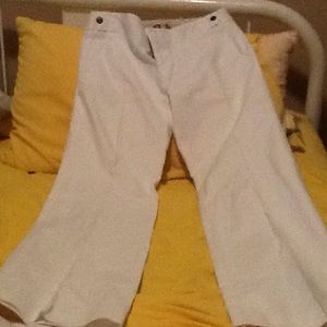 White gap slacks size 4