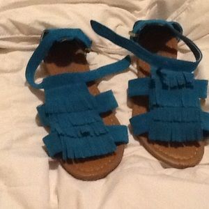 Fringed sandals
