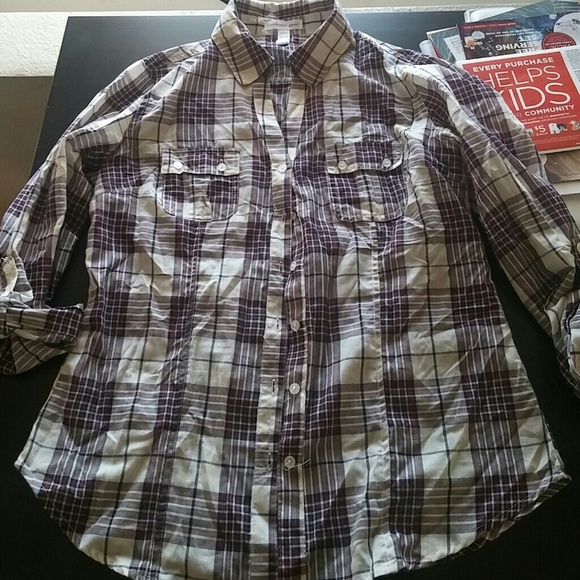 Flannel pattern blouse